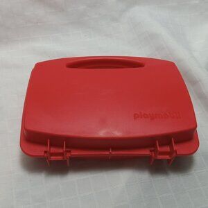 Playmobil red carrying case made of durable plastic - small model